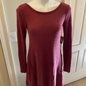 PPLA Burgandy Scoop Back Tunic Top small